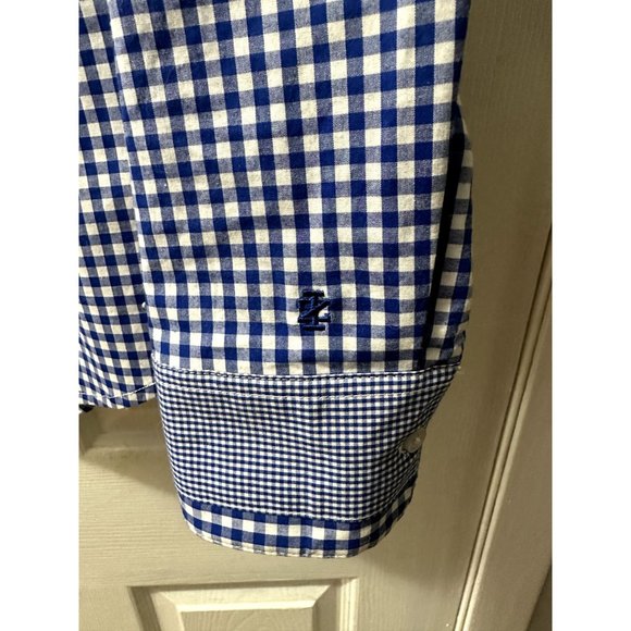 IZOD Women’s Size Large M Top Blouse Shirt Button Down Long Sleeve Stretch Blue - Picture 2 of 9
